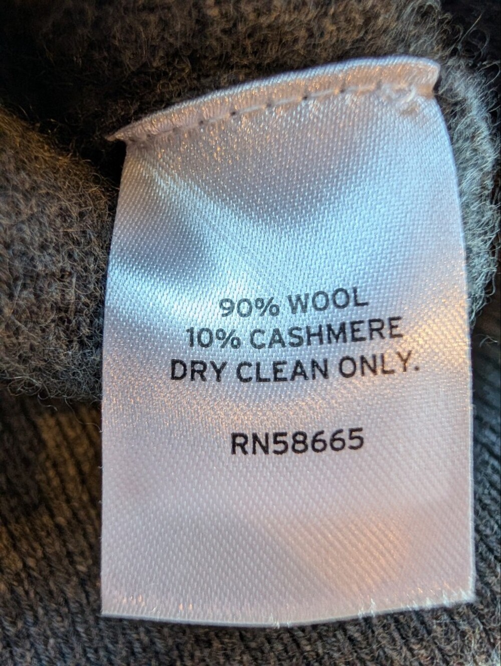 ❤️Nordstrom Wool Cashmere V Neck Cardigan Charcoal Grey Women's XS Beautiful - Picture 6 of 10